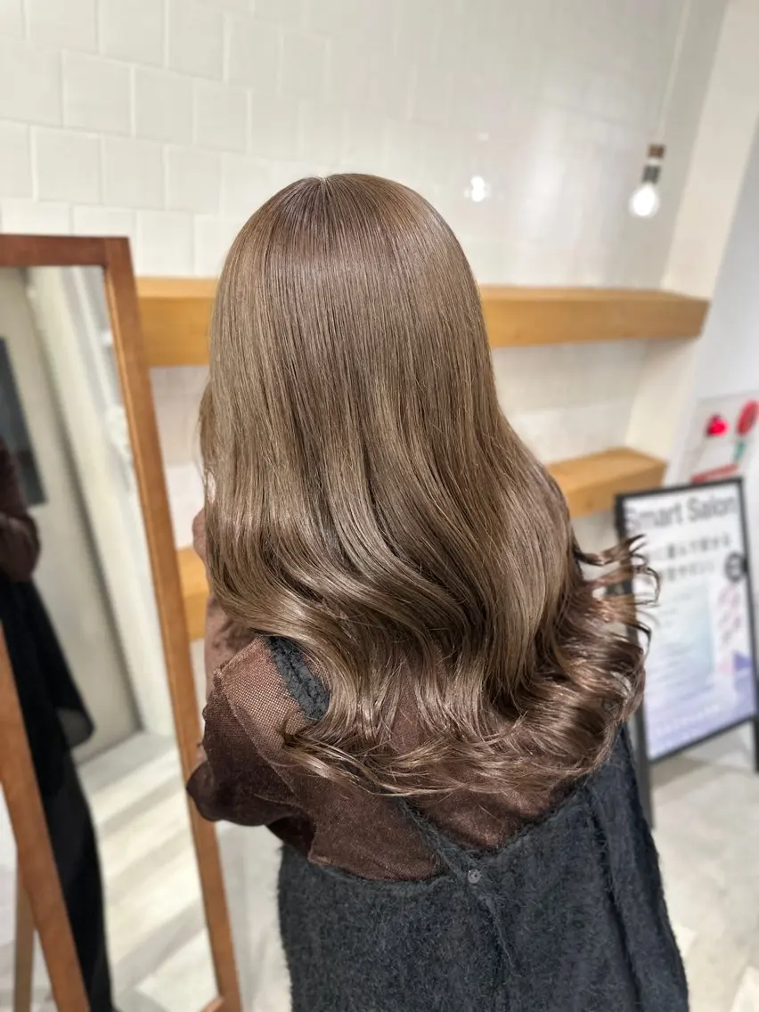 セミロング 後藤 梨乃のヘアスタイル