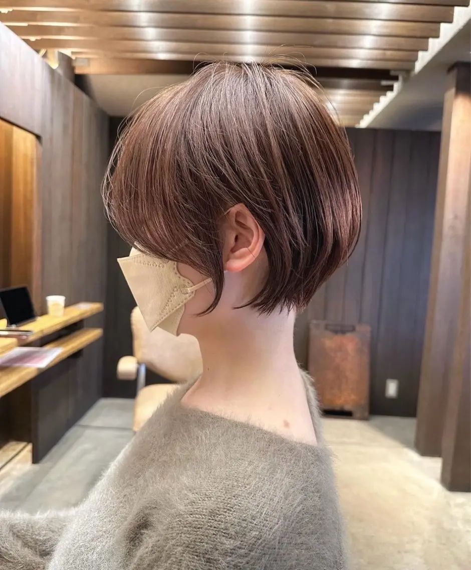 ショート カラー ❤️縮毛矯正❤️ 髪質改善❤️平野実花のヘアスタイル