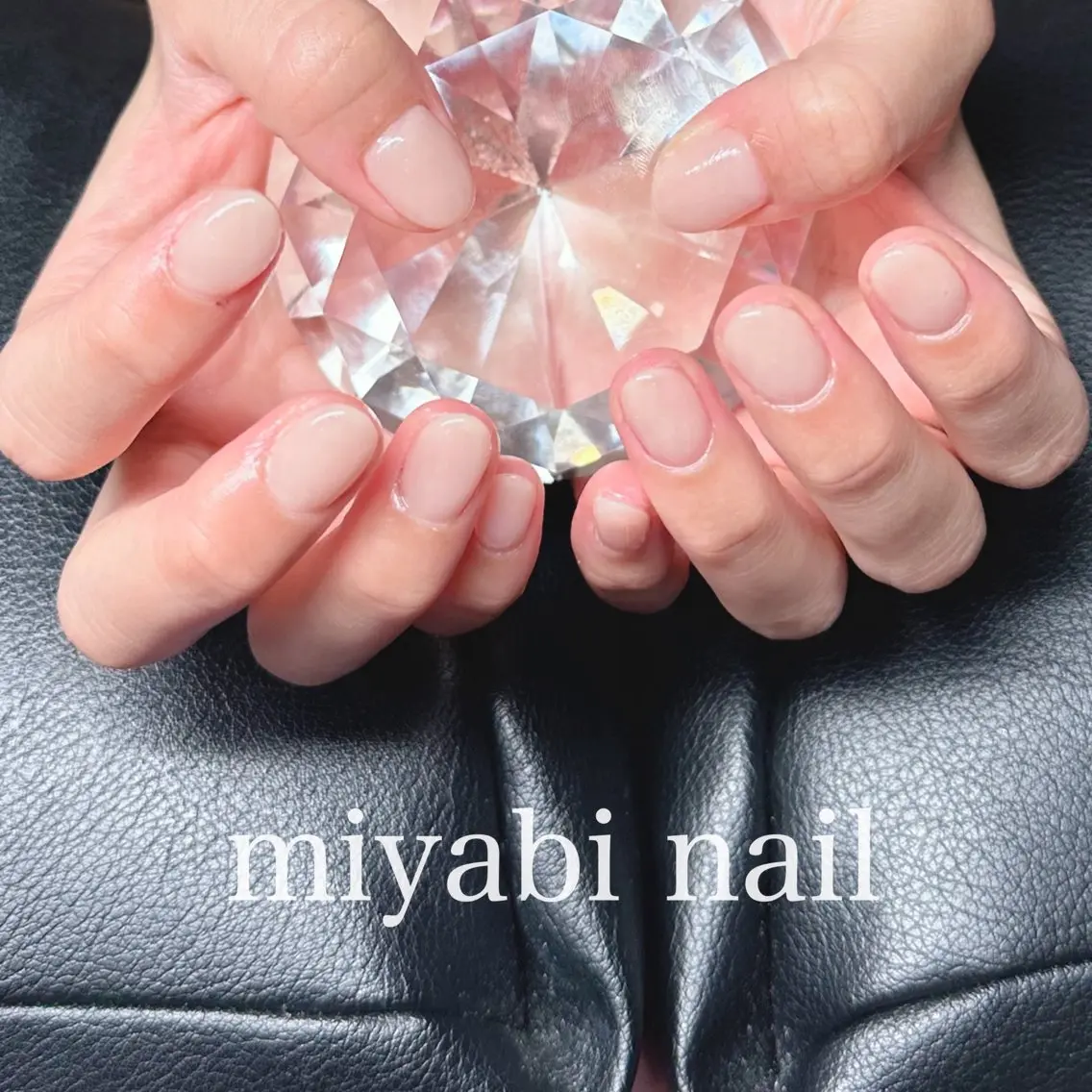 ネイル ジェルネイル 持ち込み オフィスネイル ワンカラーネイル シンプルネイル ハンドネイル miyabi nail 桂川駅近くのネイルデザイン