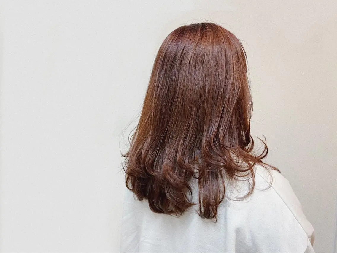 ロング ピンクブラウン カット トリートメント Honami カラー診断/縮毛矯正のヘアスタイル
