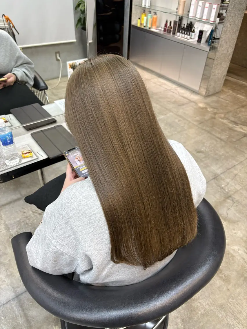 ロング カラー 🪄くすみカラー❇️ 名塚比奈乃🪄のヘアスタイル