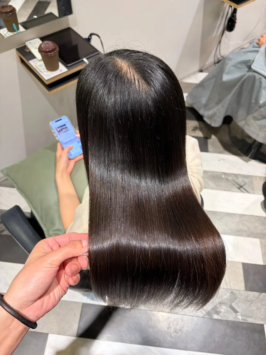 ロング カット トリートメント 圧倒的髪質改善 ✂︎飯島悠介のヘアスタイル