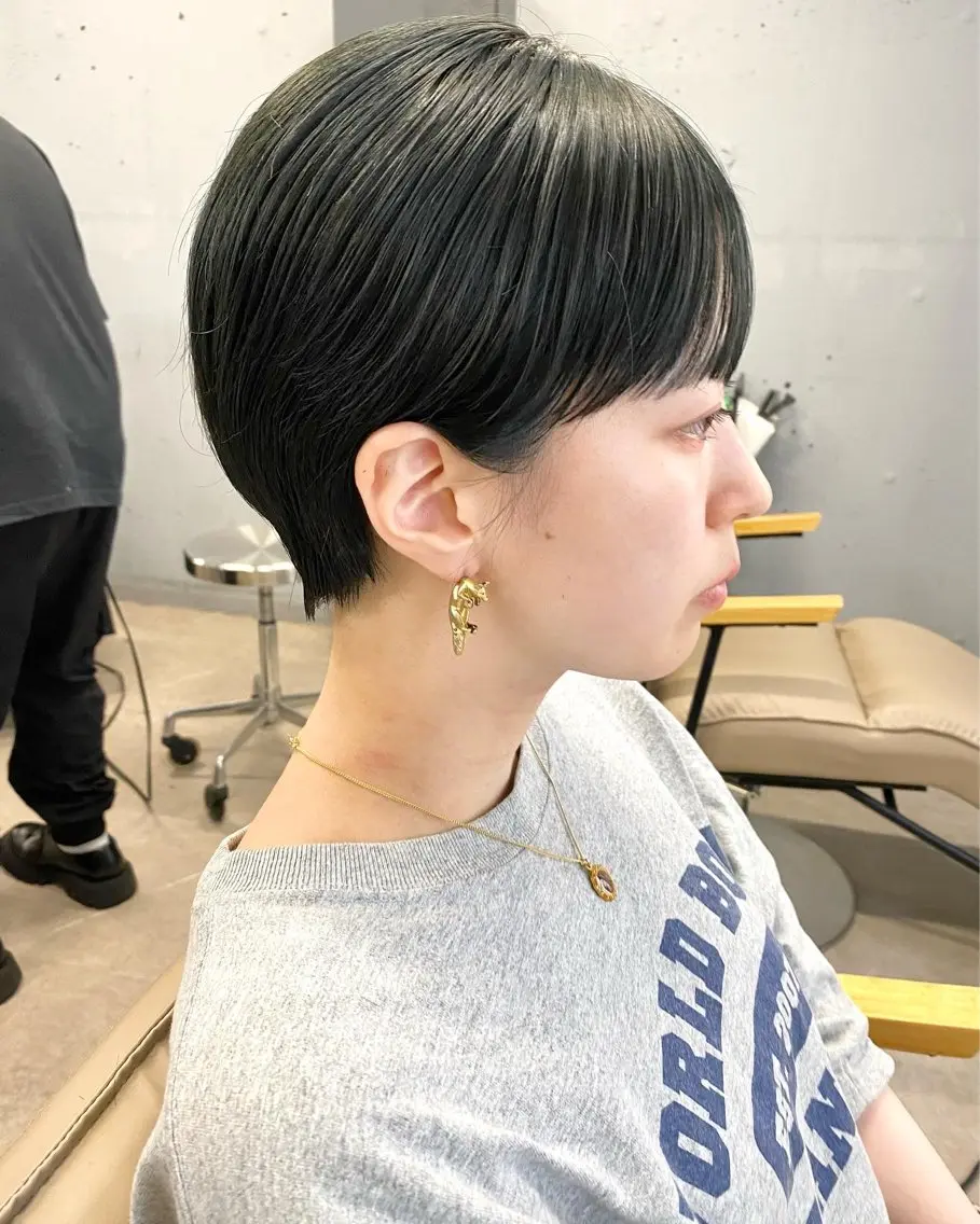 ショート カラー カット ヘアカラー トリートメント 🟩くすみカラー/ボ ブ/ショート/大司のヘアスタイル