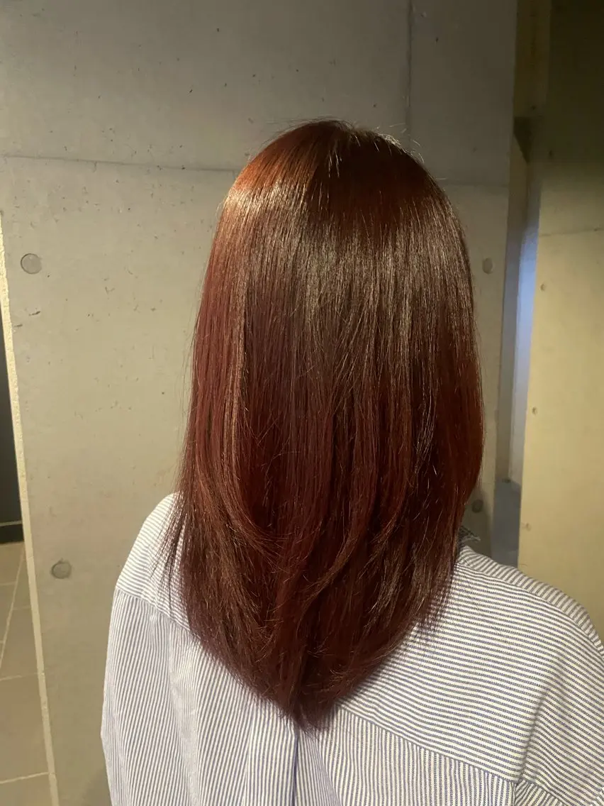 ミディアム カラー .⋆𝜗𝜚カラー モデル募集/yuuのヘアスタイル
