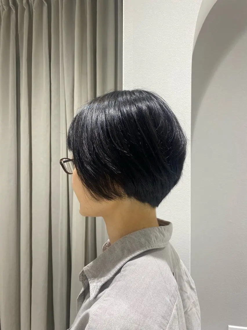 ショート ショートヘア 間城 樹里のヘアスタイル