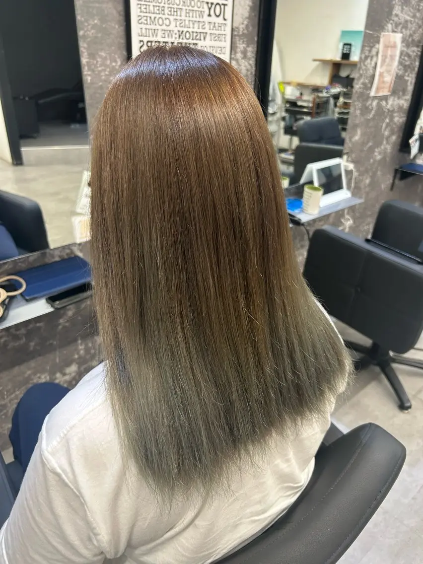 セミロング ヘアカラー Agu/ㅤ⠀ ななみんのヘアスタイル