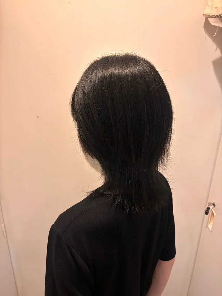 ミディアム カラー 透明感カラー グレージュ ヘアカラー loty すずなのヘアスタイル