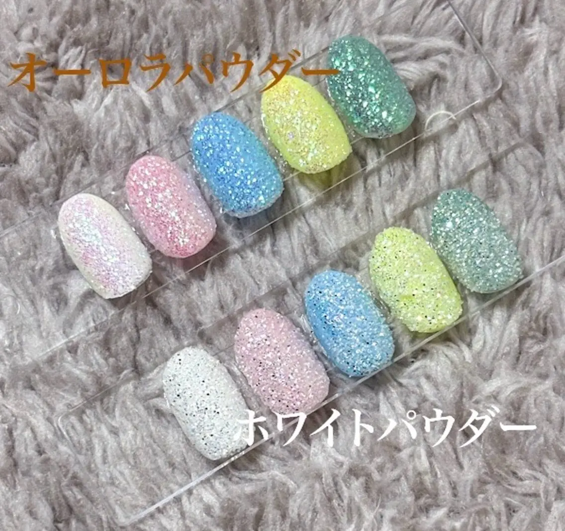 オフ無料⭐︎大人気‼️シュガーsugerネイル(ワンカラー)写真は色見本です🩷ザラメ飴のようなとても可愛いデザイン💕の写真
