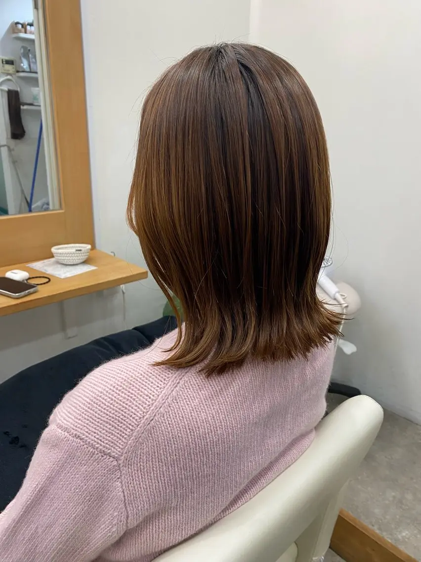 カラー ブラウンカラー 大内 良斗のヘアスタイル