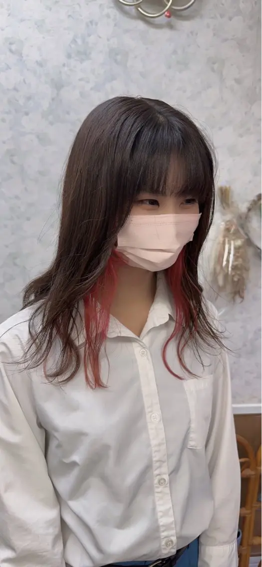 カラー ベージュカラー ボルドーカラー イヤリングカラー 髪質改善のプロ✨りな さんのヘアスタイル