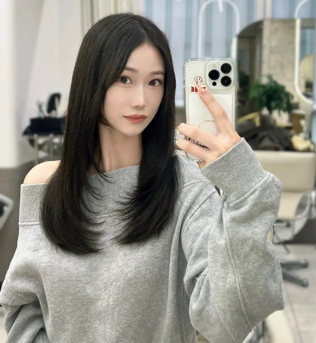 ロング カット ヘアカラー トリートメント ⭐️似合わせ⭐️/ ETOWA新宿/上村のヘアスタイル
