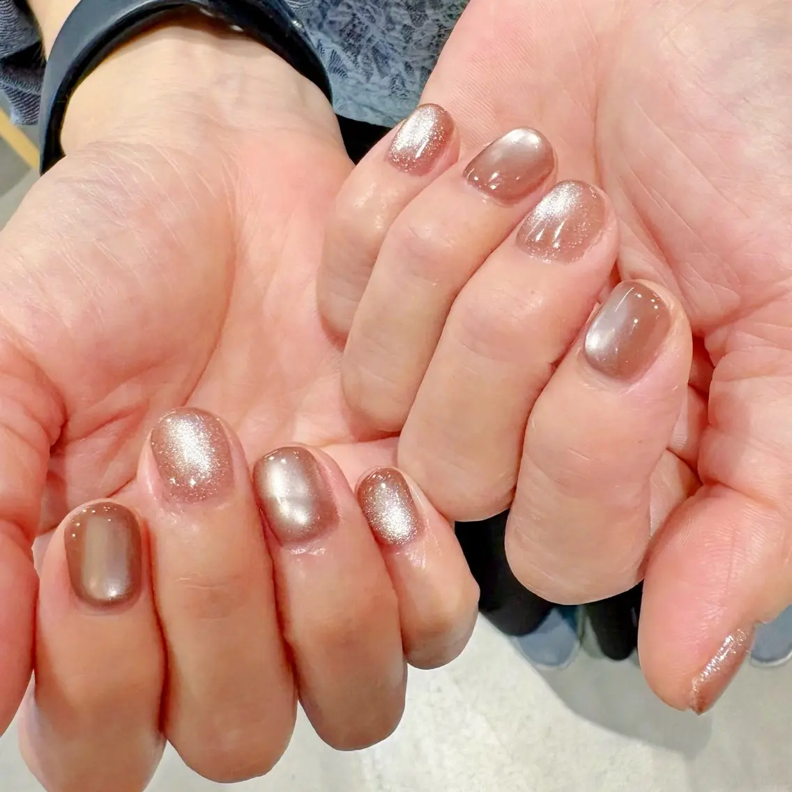 ネイル シンプルネイル ストーンネイル Ayu ‪ꕤ︎︎｡°⋆のネイルデザイン