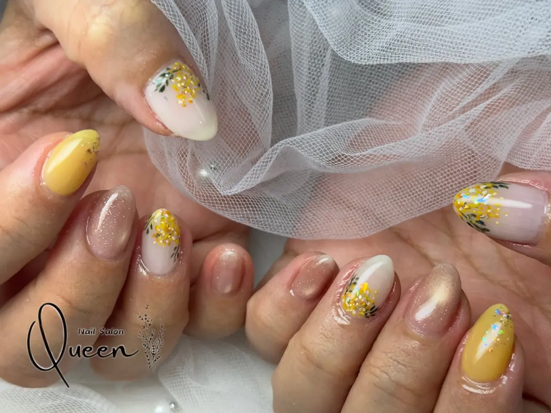 ネイル ハンドネイル Queennail 北堀江AYAのネイルデザイン