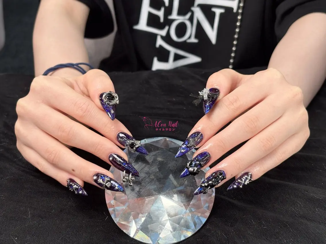 ネイル 桜ネイル 長さ出し フラワーネイル フレンチネイル ジェルネイル ハンドネイル ACon NailSalonのネイルデザイン