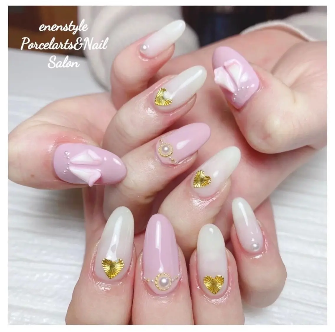 ミディアム ネイル 🐾enen style 🐾のネイルデザイン
