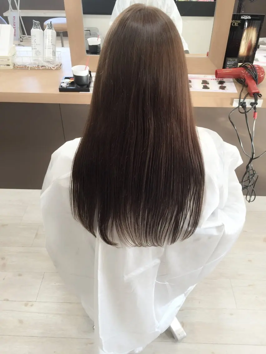 ロング 髪質改善 カット 縮毛矯正 トリートメント Lien 深井店のヘアスタイル
