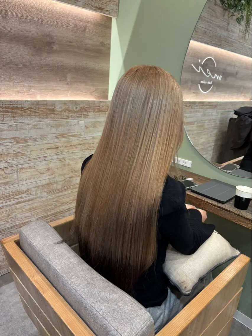ロング カラー ヘアカラー トリートメント 池袋/艶カラー✖️ ☘️DEMURAのヘアスタイル