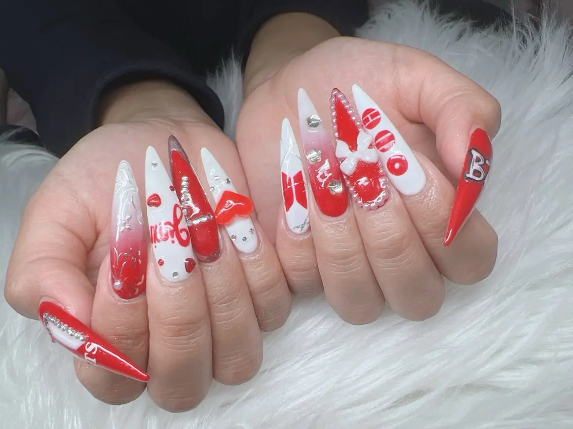 ネイル ハンドネイル Lee Nails チップ長さだし専門店のネイルデザイン