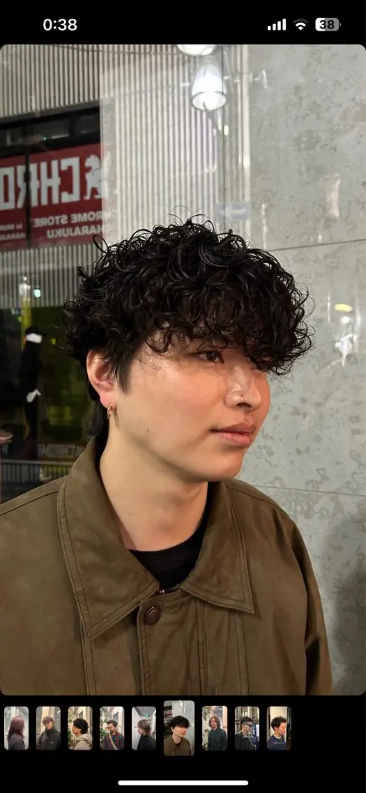 ショート パーマ 青木 真生のヘアスタイル
