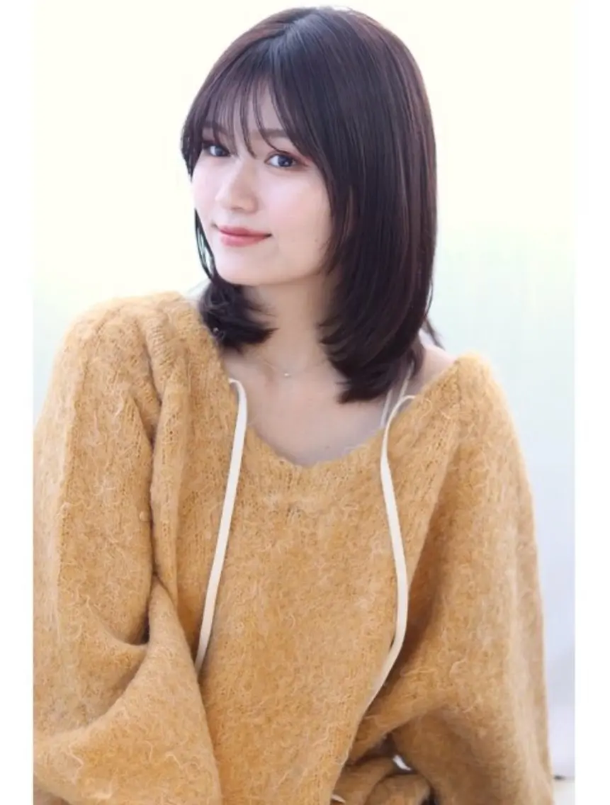 【ミニモ特別価格✨】💛カット+カラー+髪質改善トリートメント💛の写真