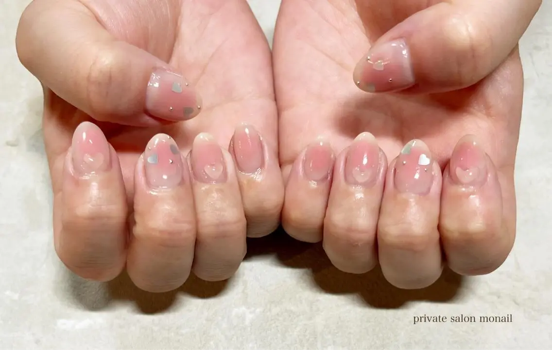 ネイル チークネイル ハンドネイル nail salon monailのネイルデザイン