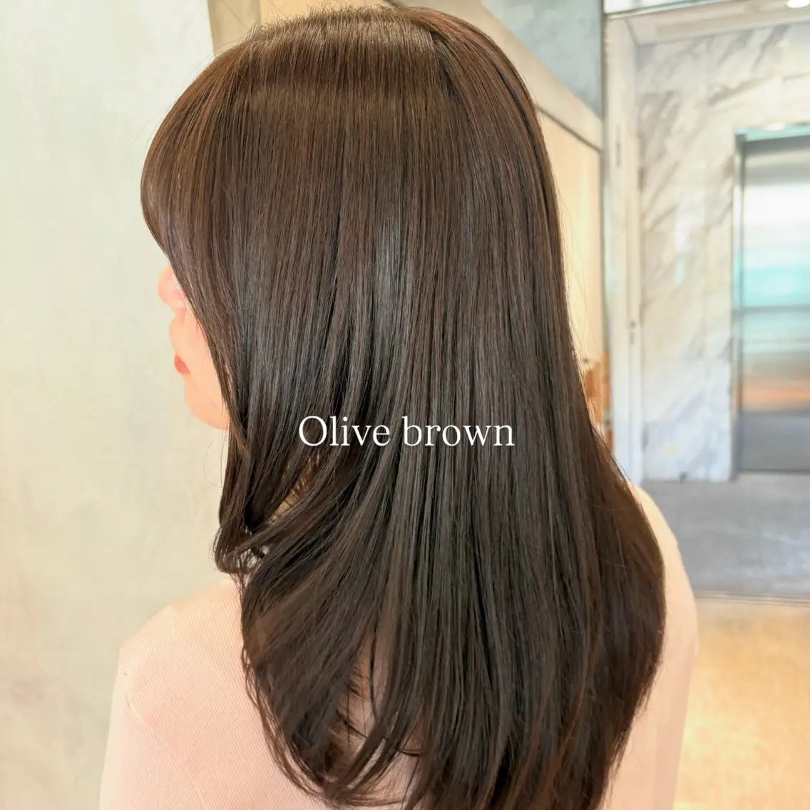 セミロング カラー ベージュカラー ブラウンカラー 透明感カラー マロンブラウン オリーブベージュ ヘアカラー トリートメント 顔周りレイヤーカット /髪質改善/ゆう🤍のヘアスタイル