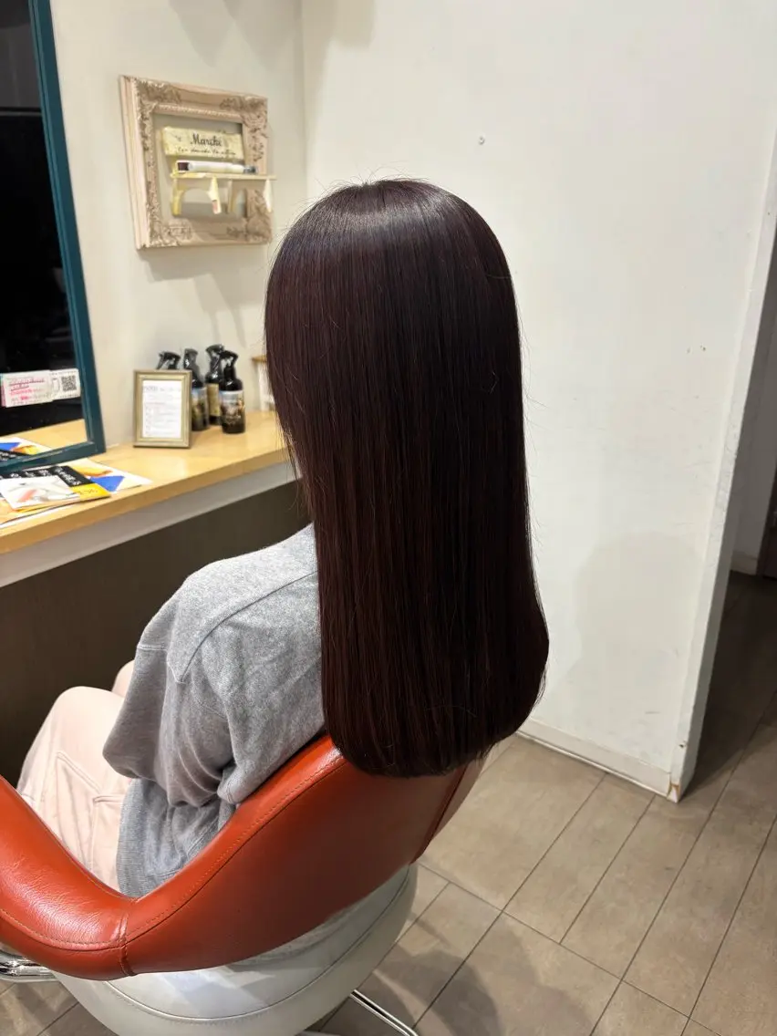 ロング カット 飯岡 セナのヘアスタイル
