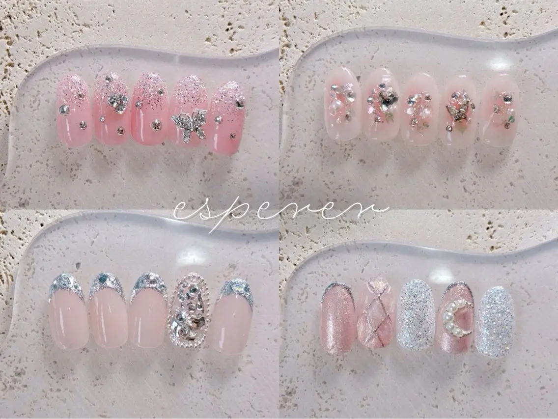 ［オフ有り★ケア付］ハンド:ワンホンネイル/オーダーメイド110分/アート多め/キラキラネイル¥6900🎀の写真