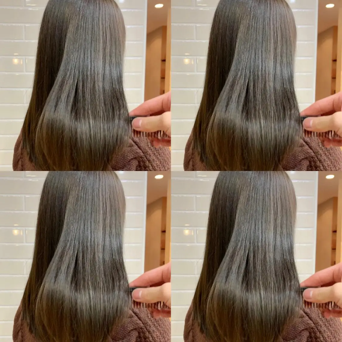 ロング カラー 伸ばしかけ 似合わせカット 小顔カット カット ヘアカラー トリートメント ヘッドスパ 大人可愛い透明感🌟 小顔・韓国髪🌟野中のヘアスタイル