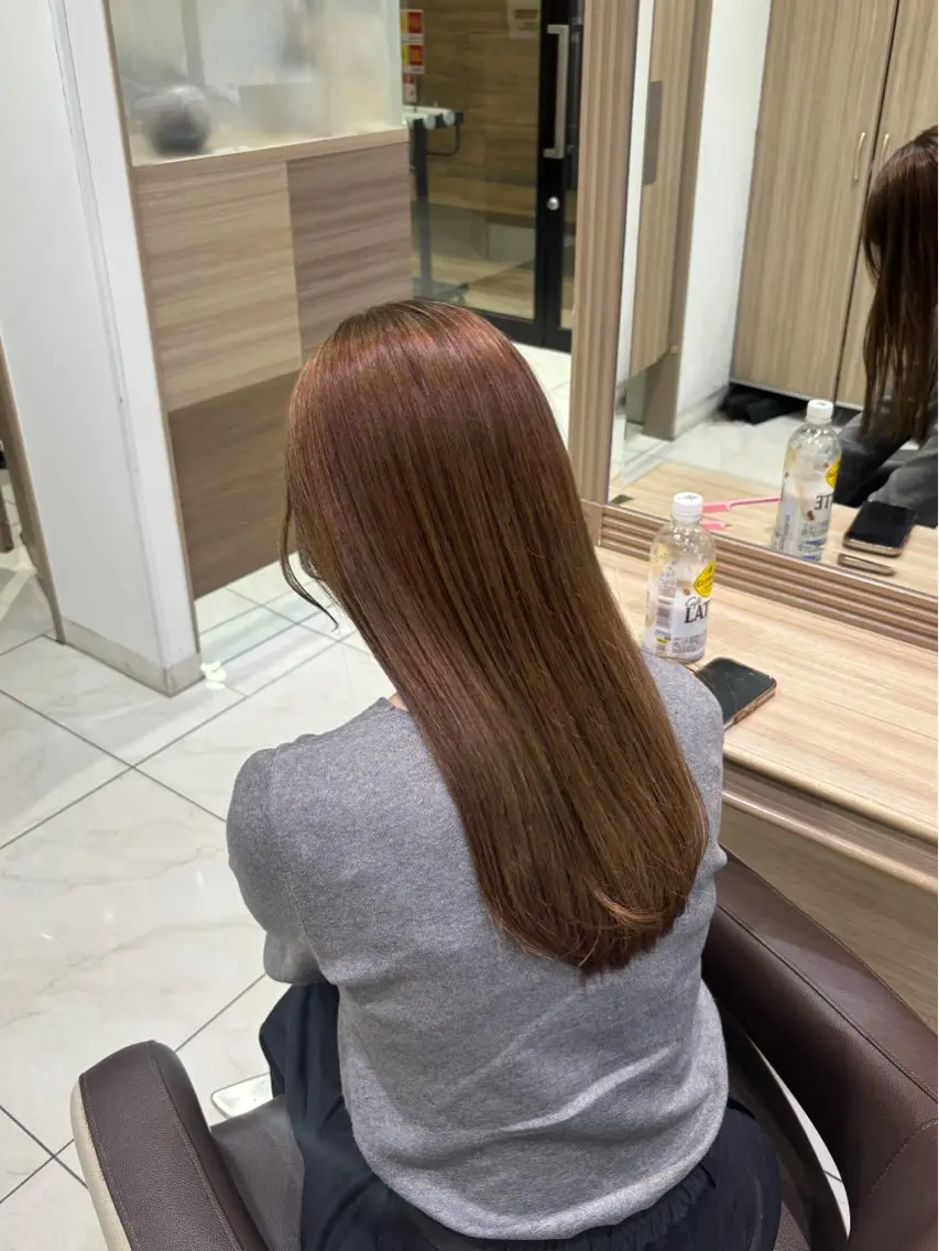 ロング カラー ベージュカラー ブリーチ ダブルカラー ブリーチなしカラー ヘアカラー ブリーチカラー/ダブ ルカラー/みゆ🩰のヘアスタイル