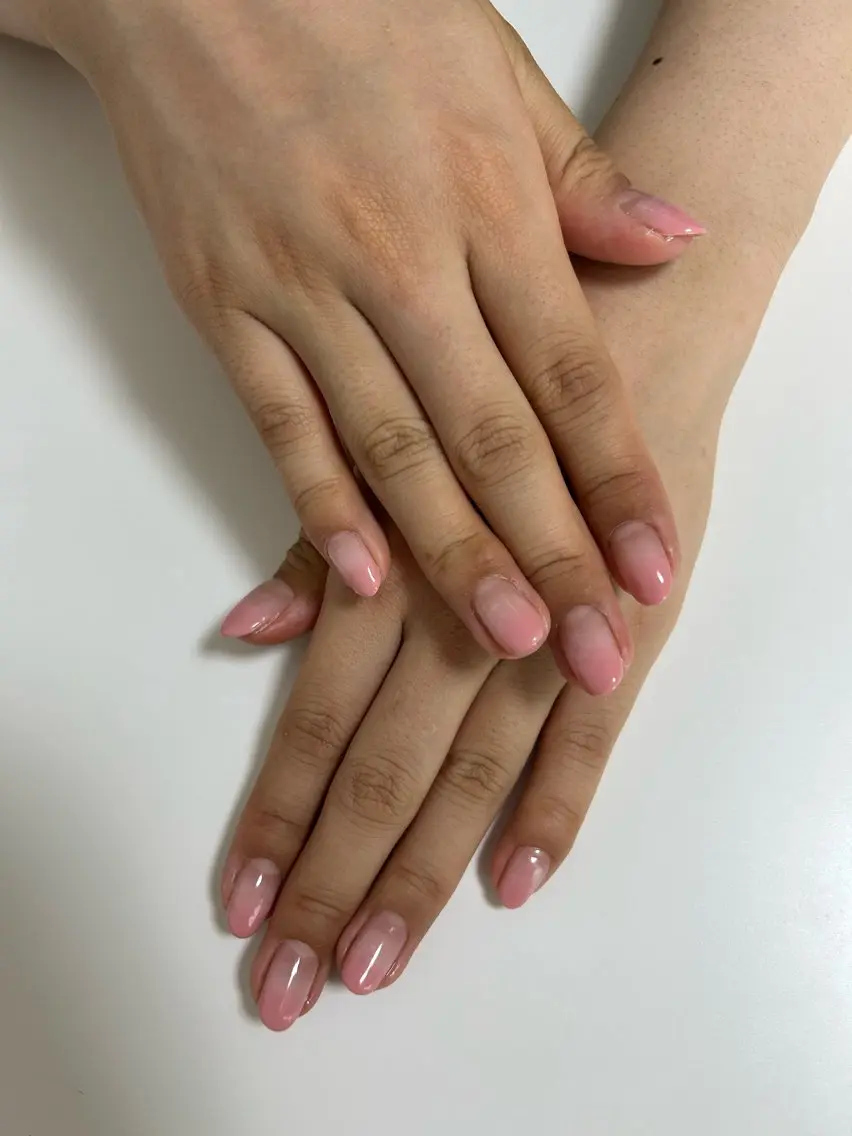 ネイル ピンク スカルプネイル ハンドネイル 自宅サロン♡ Mamiのネイルデザイン