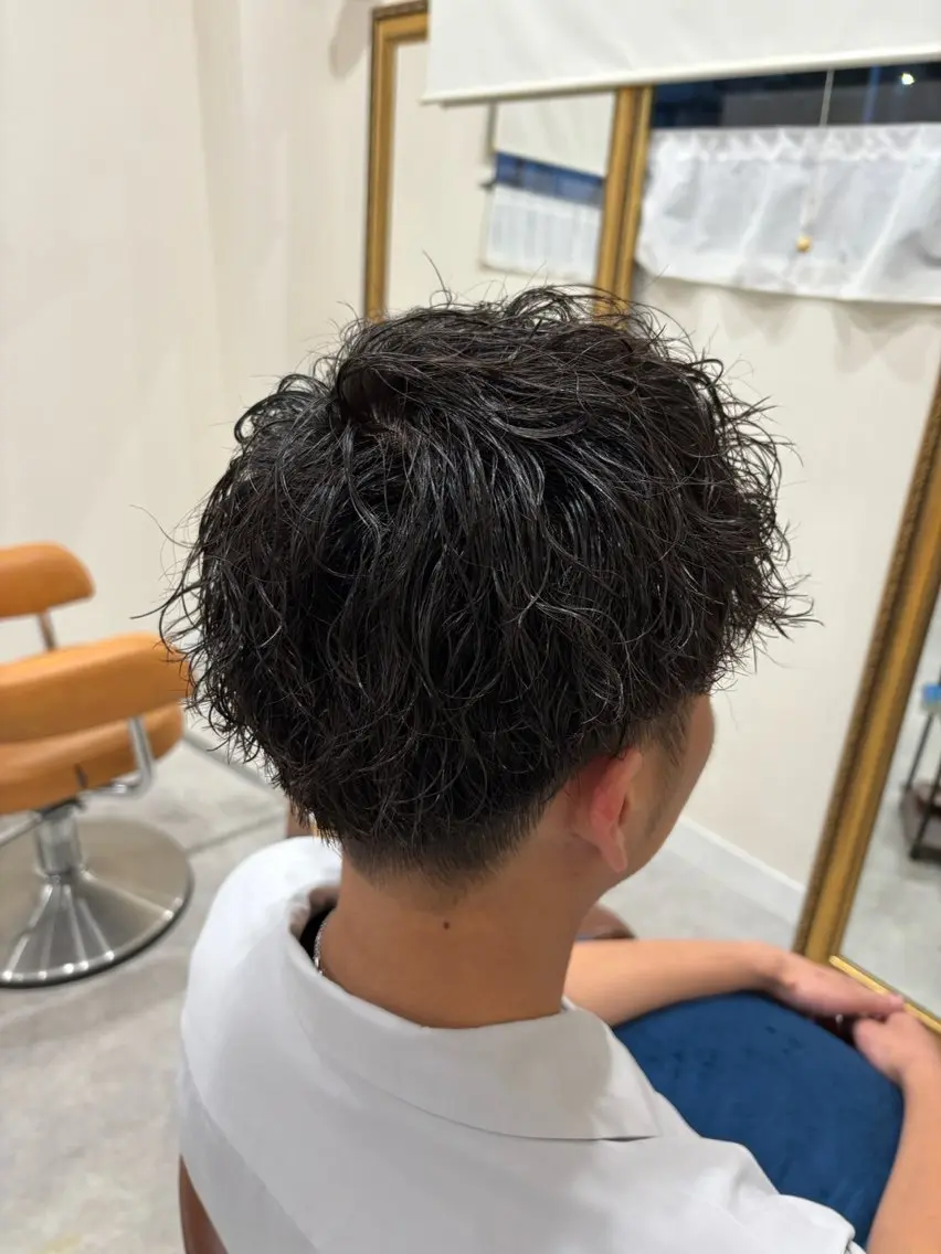パーマ メンズ カット パーマ 髪の家 tikiのヘアスタイル