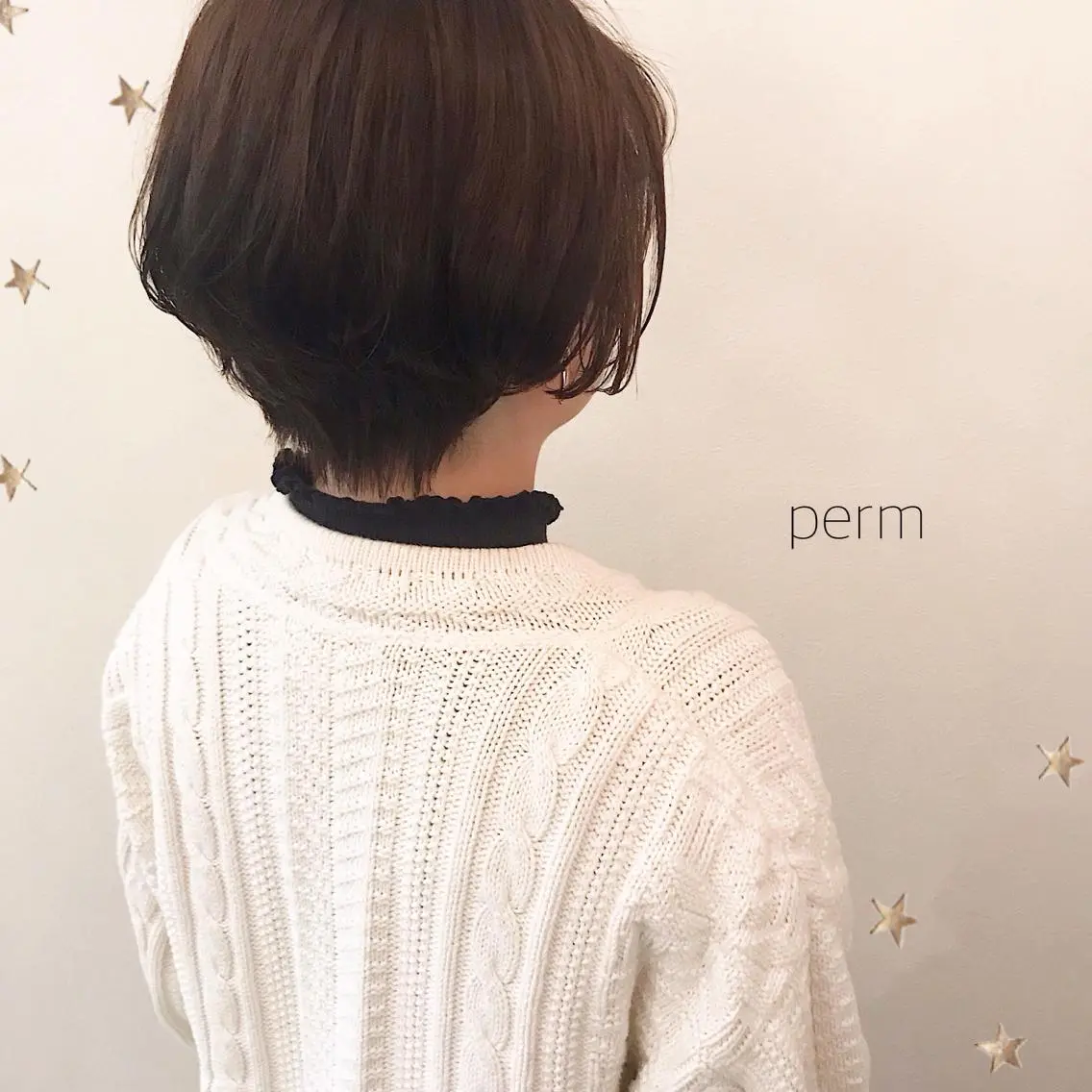 ショート パーマ 市川 千夏のヘアスタイル