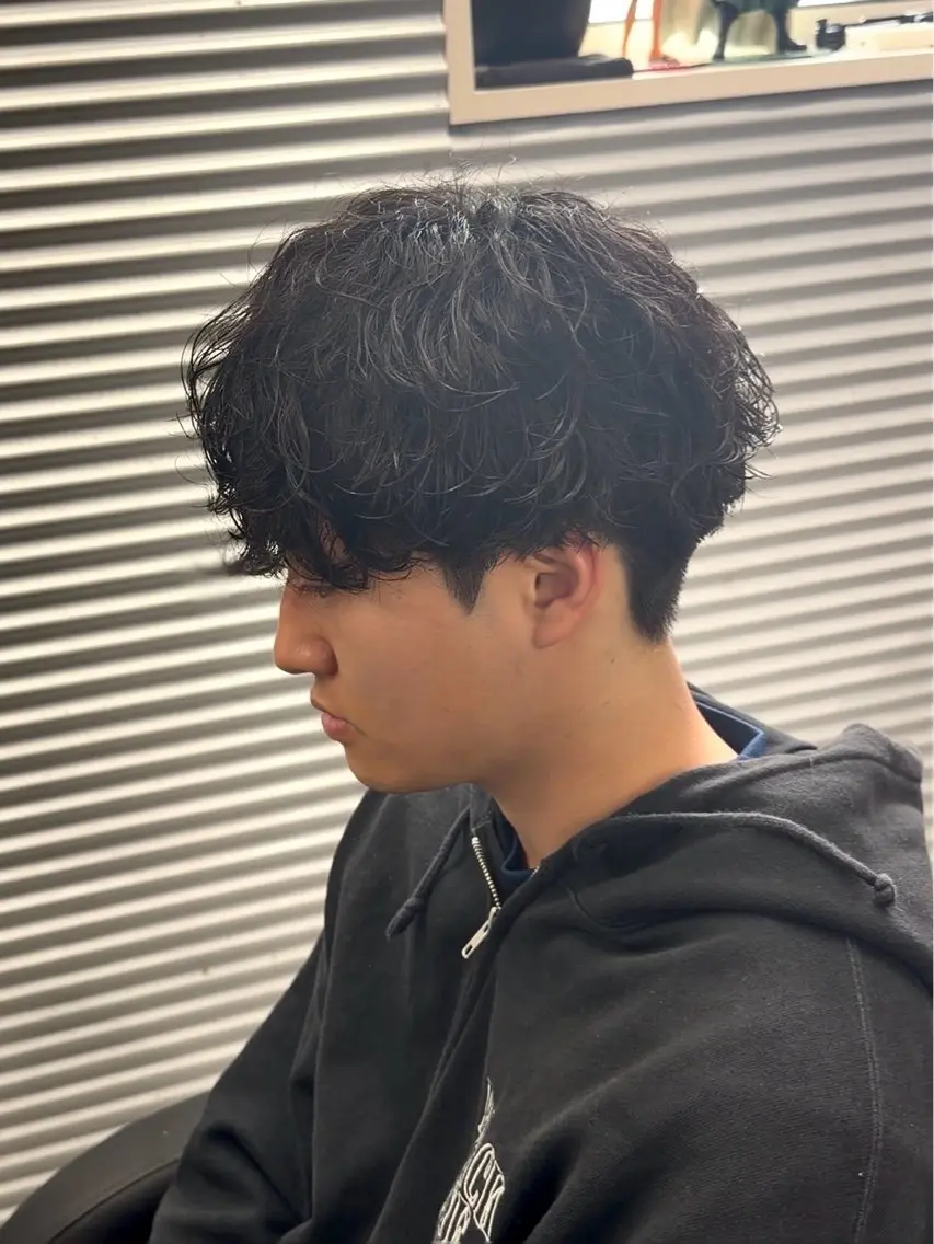 ショート パーマ メンズ メンズパーマ カット パーマ トリートメント メンズの悩み解決専門 柏パーマ職人/曽我尾のヘアスタイル