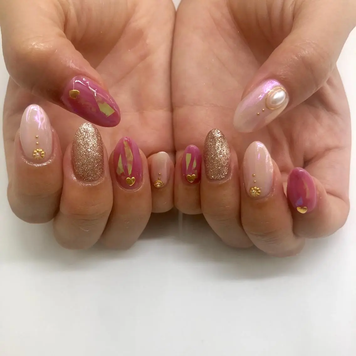 ネイル ミラーネイル ニュアンスネイル 🎀AYAKO 🎀中韓ネイルのネイルデザイン