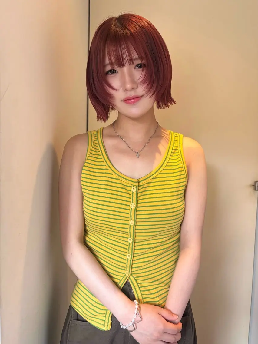 ショート ボブ 暖色カラー /rinkaのヘアスタイル