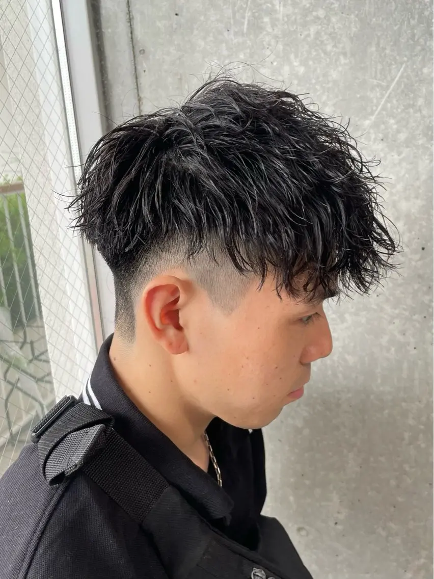 パーマ メンズ カット パーマ トリートメント ヘアセット メンズモテパーマ💙 fuwaのヘアスタイル