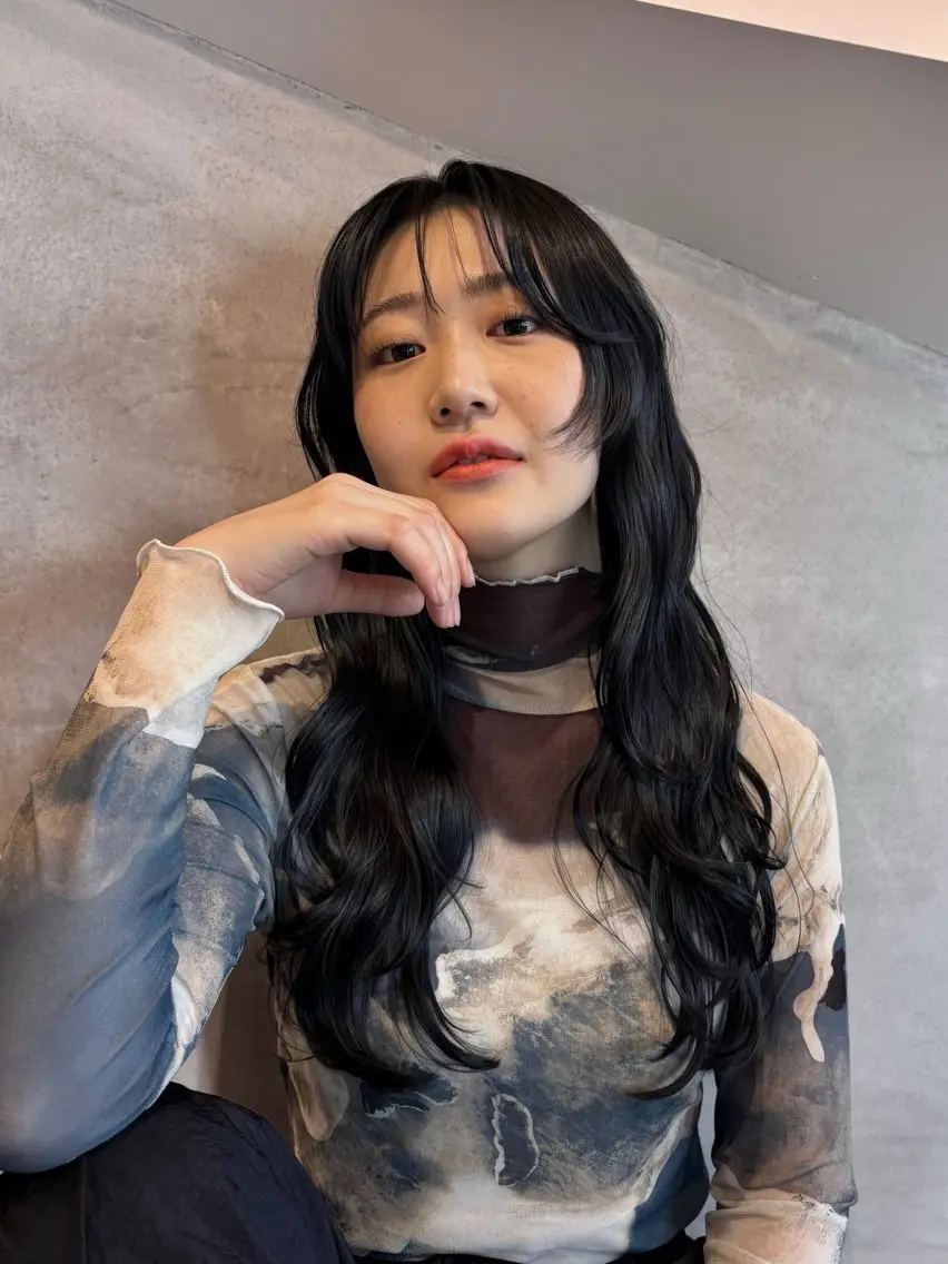 ロング ヘアアレンジ レイヤーカット 🫧透明感・艶カラー miyu🫧のヘアスタイル