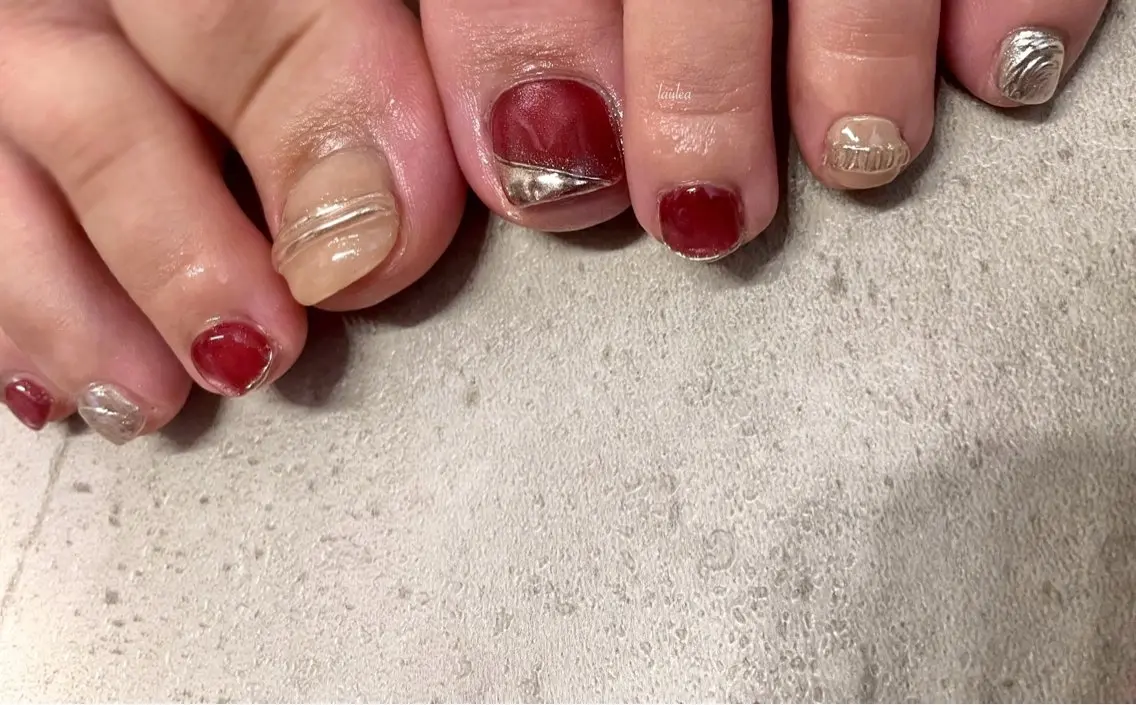 ネイル フットネイル nagase yumiのネイルデザイン