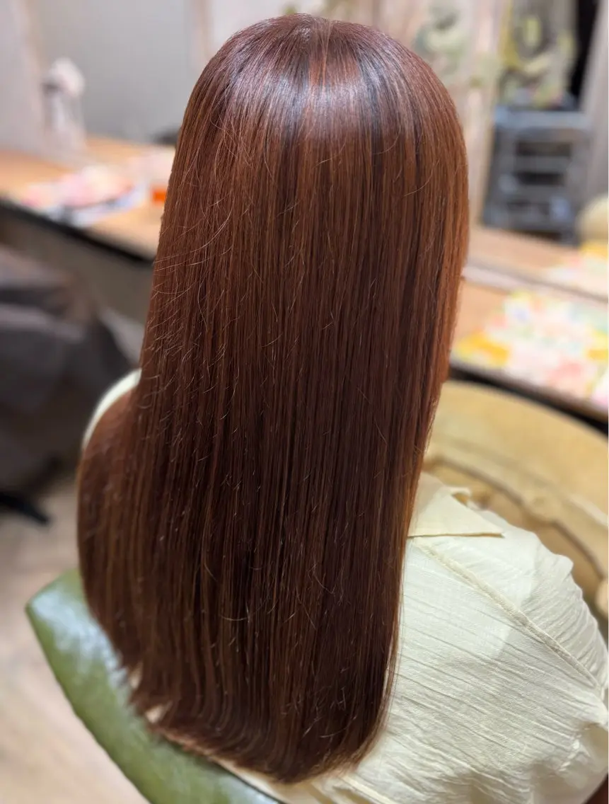 カラー レッドカラー カット ヘアカラー トリートメント MaryHarris 西区姪浜/Mihoのヘアスタイル