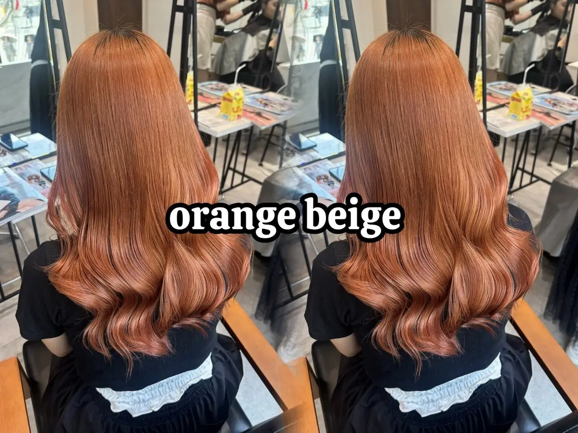 ロング カラー ヘアカラー トリートメント ベージュカラー/ ダブルカラー/ここなのヘアスタイル