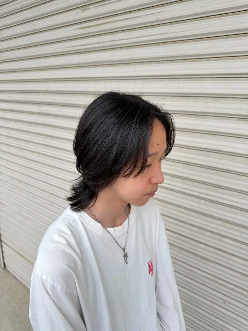 メンズ ヘアカラー トリートメント 艶カラー×デザイン カラー特化/値賀大樹のヘアスタイル