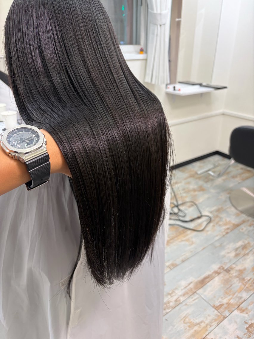 ロング ロング 縮毛矯正 山本 雷のヘアスタイル