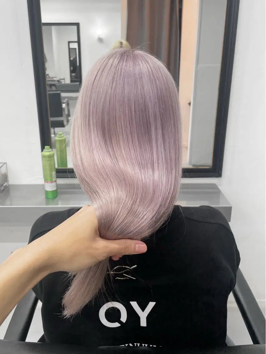 ロング カラー ベージュカラー ホワイトベージュ ヘアカラー トリートメント 🔷ダブルカラーハイ トーン🔷櫻井走のヘアスタイル