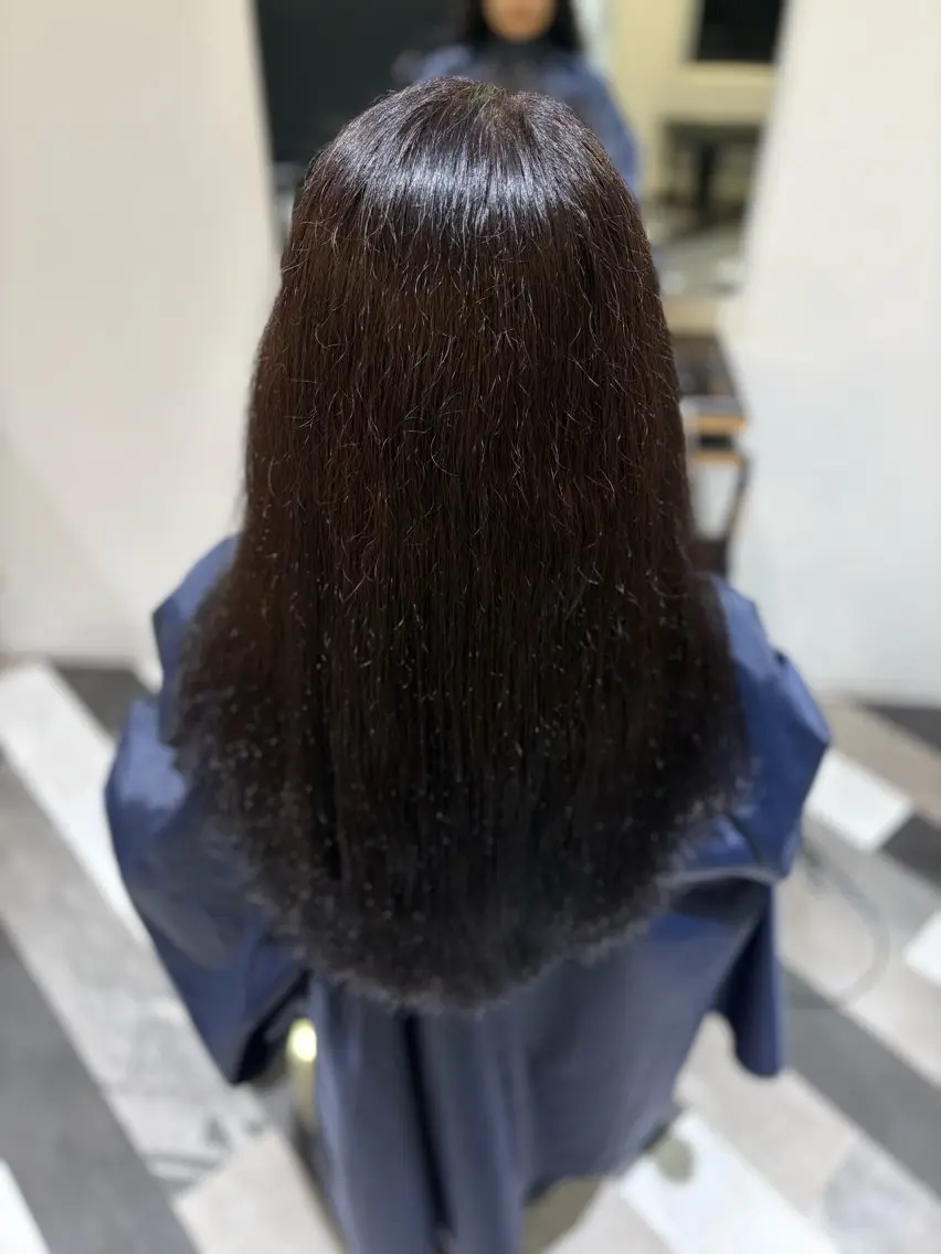 ロング カラー 久保 佑真のヘアスタイル