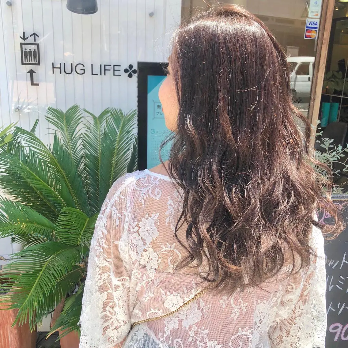 ロング カラー アッシュ ブリーチ 透明感カラー イルミナカラー ラベンダーカラー 高橋胡桃🪽 ディレクターのヘアスタイル