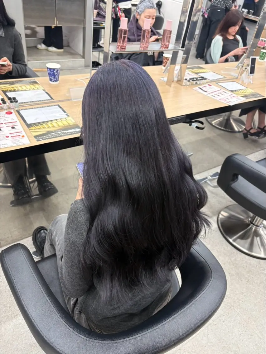 ロング ヘアカラー miku/ラベンダー 透明感カラー🪻❤︎のヘアスタイル