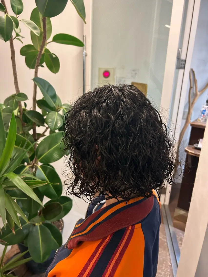 ミディアム パーマ ミディアムパーマ 青木 真生のヘアスタイル
