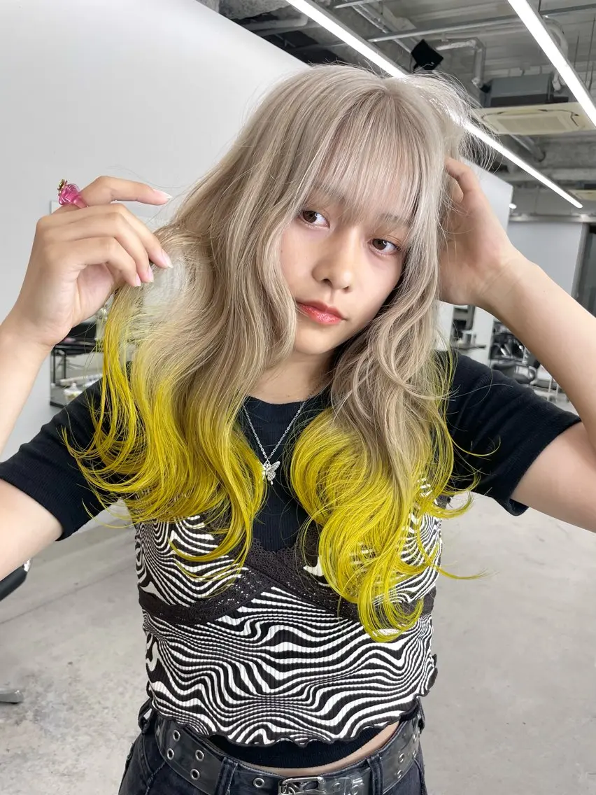 ロング ヘアカラー 中道 晶のヘアスタイル