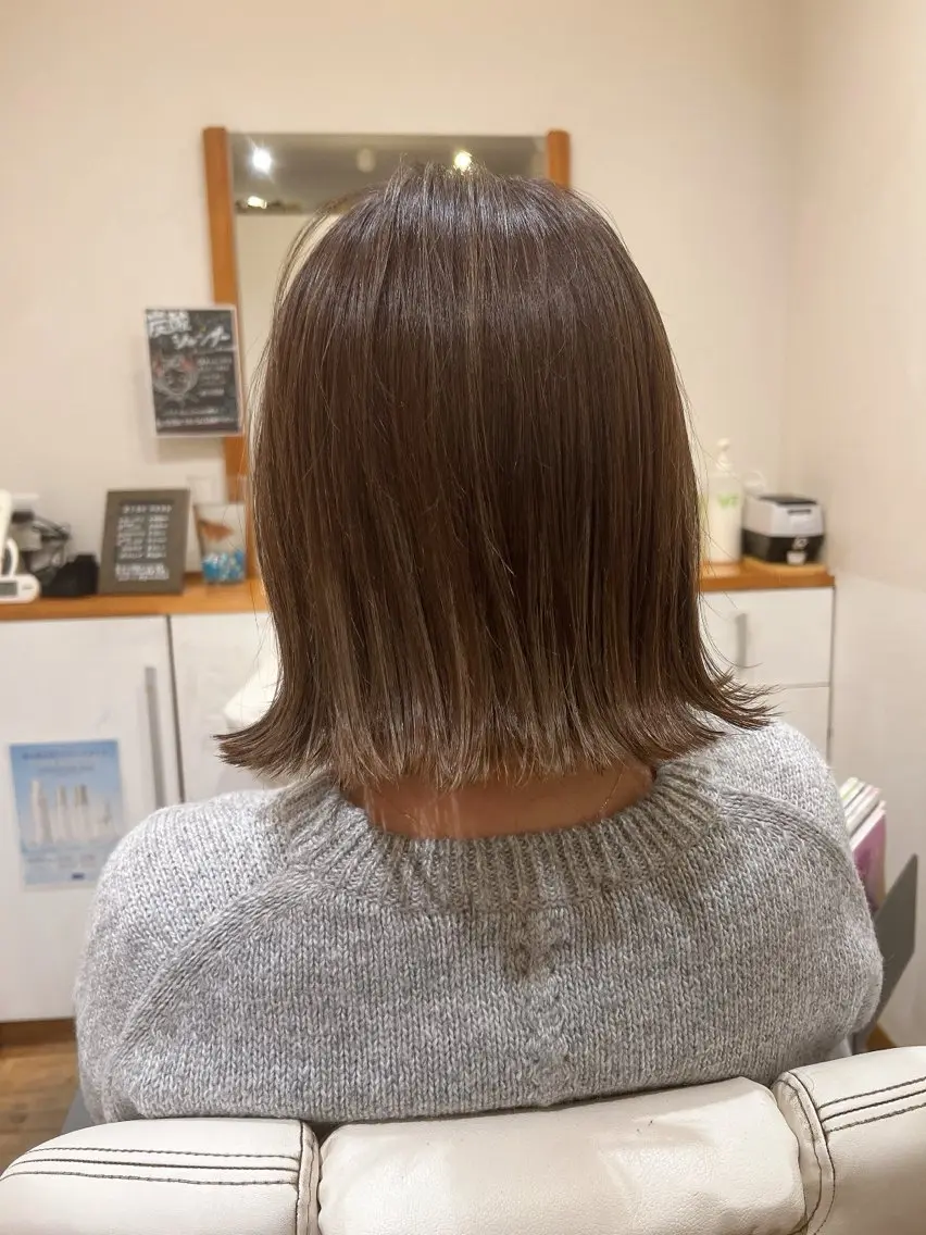 ミディアム カラー ヘアカラー アザマ　ヤスカツ _rosso 川口のヘアスタイル